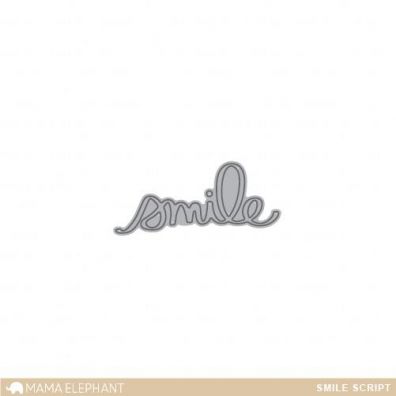 Mama Elephant Creative Cuts - Smile Script