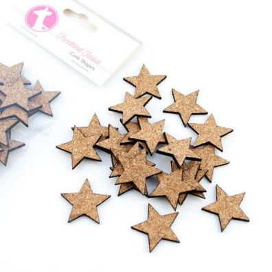 Freckled Fawn Cork Shapes Stjerner