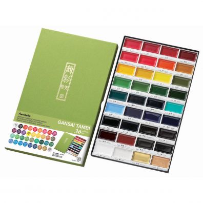 Kuretake Gansai Tambi Water Colours 36 colours