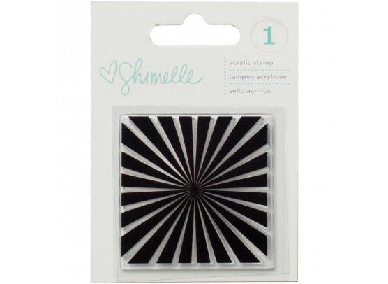 American Crafts Burst Clear Stamp