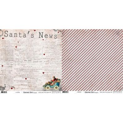 Cosy Christmas - Santas News Mønsterpapir fra Riddersholm Desig