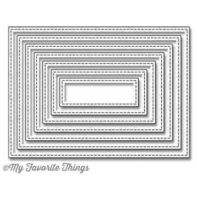 My Favorite Things Dies Stitched Rectangle STAX