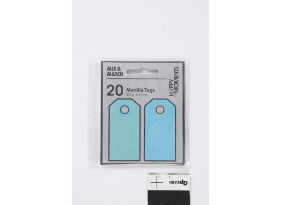 Happy Moment Farvede Manillamærker 6 x 3 cm - Tyrkis