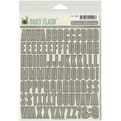 October Afternoon Daily Flash Alpha - Gray Flannel