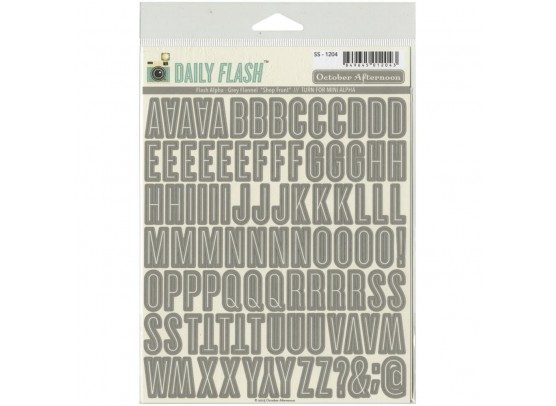 October Afternoon Daily Flash Alpha - Gray Flannel