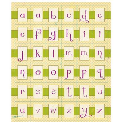 Blissful Classic Type stickers fra Authentique