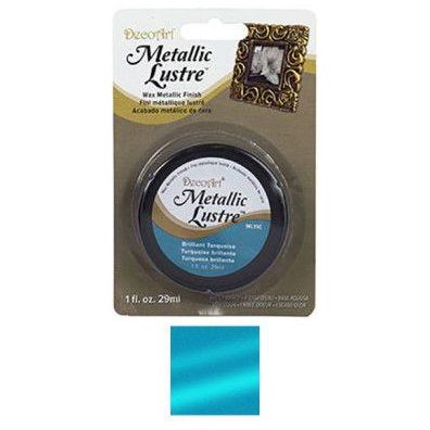 DecoArt Metallic Lustre Wax - Brilliant Turquoise