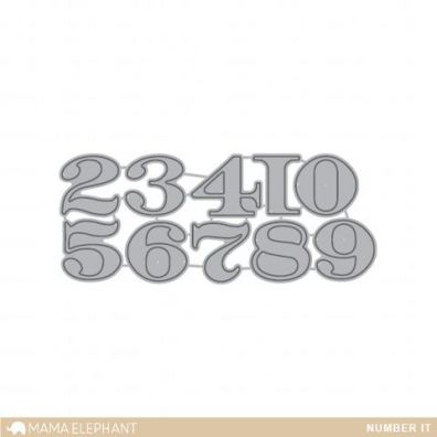 Mama Elephant Creative Cuts - Number It