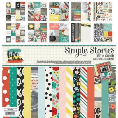 Life in Color Collection Kit mønsterpapir 12x12 - Simple Stories