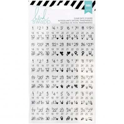 Heidi Swapp Memory Planner Clear Date Stickers