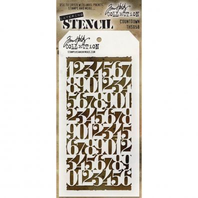 Tim Holtz Stencil/ Mask - Countdown