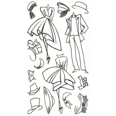 Dylusions Clear Stamp - Mini Couture