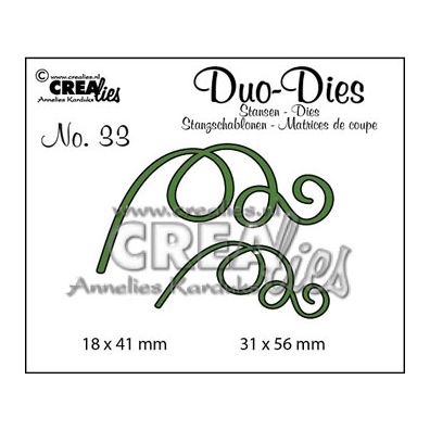 Crealies Dies  Duo Dies Blade med svirvler