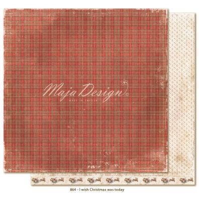 I Wish  Christmas was today mønsterpapir fra Maja Design