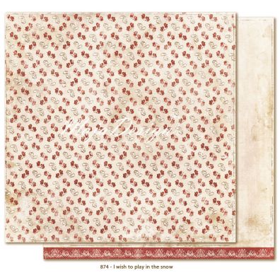 I Wish  to play in the Snow mønsterpapir fra Maja Design