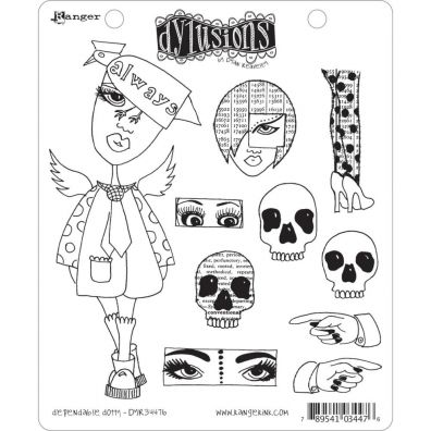 Dylusions Cling Stamps - Dependable dotty