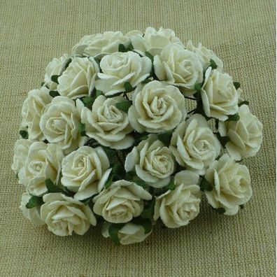 Mulberry Open Roses Ivory 10 mm