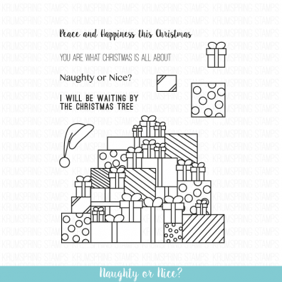 Krumspring clear stamp - Naughty or nice