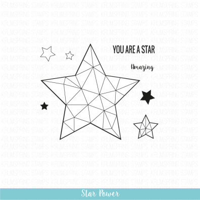 Krumspring clear stamp - Star power