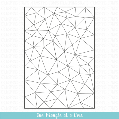 Krumspring clear stamp - One triangle at a time