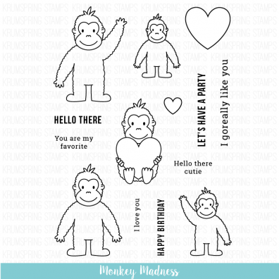 Krumspring clear stamp - Monkey madness