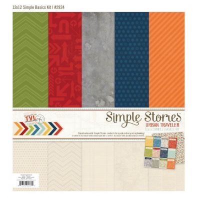 Simple Stories Urban Traveller Simple Basics Kit 12x 12