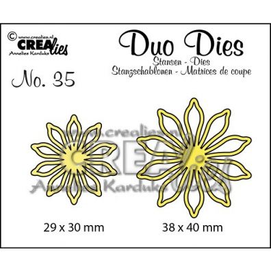 Crealies Duo Dies - Blomster