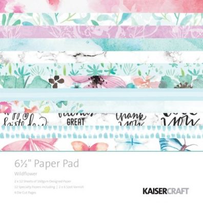 KaiserCraft - Wildflower Collection 6,5"x6,5" Paper Pad