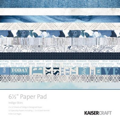 KaiserCraft - Indigo Skies Collection 6,5"x6,5" Paper Pad
