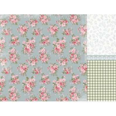 KaiserCraft - High Tea "tea Leaves" 12"x12" dobbeltsidet mønsterpapir