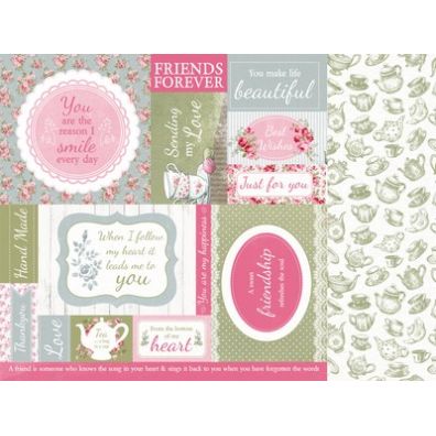 KaiserCraft - High Tea "Scones" 12"x12" dobbeltsidet mønsterpapir